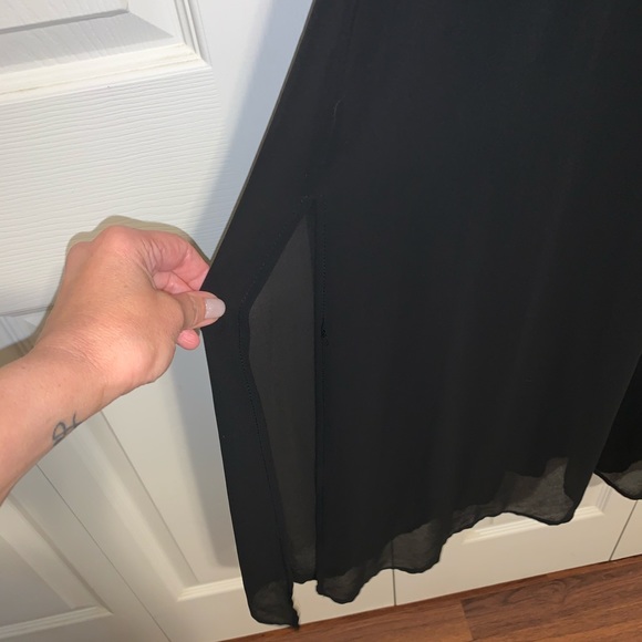 Dressy Black Maxi Dress - Picture 6 of 7